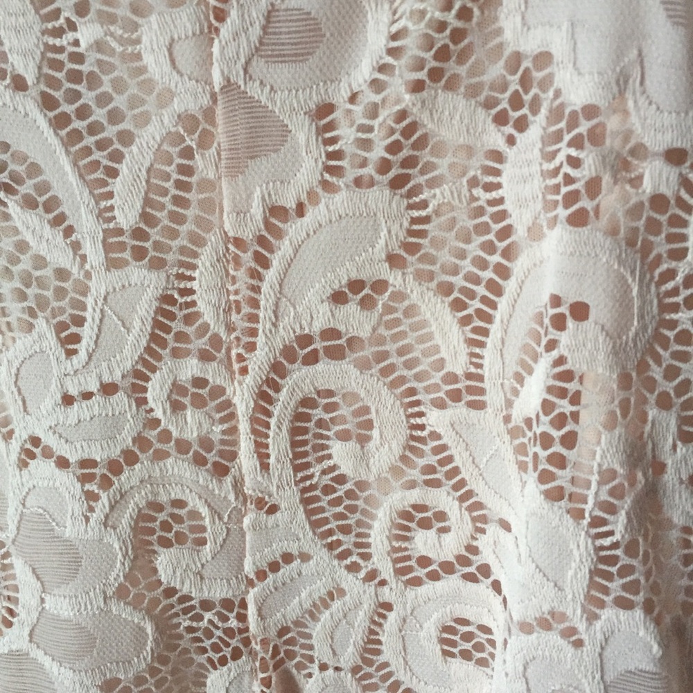 NWOT beautiful blush lace lined dress - Picture 2 of 6